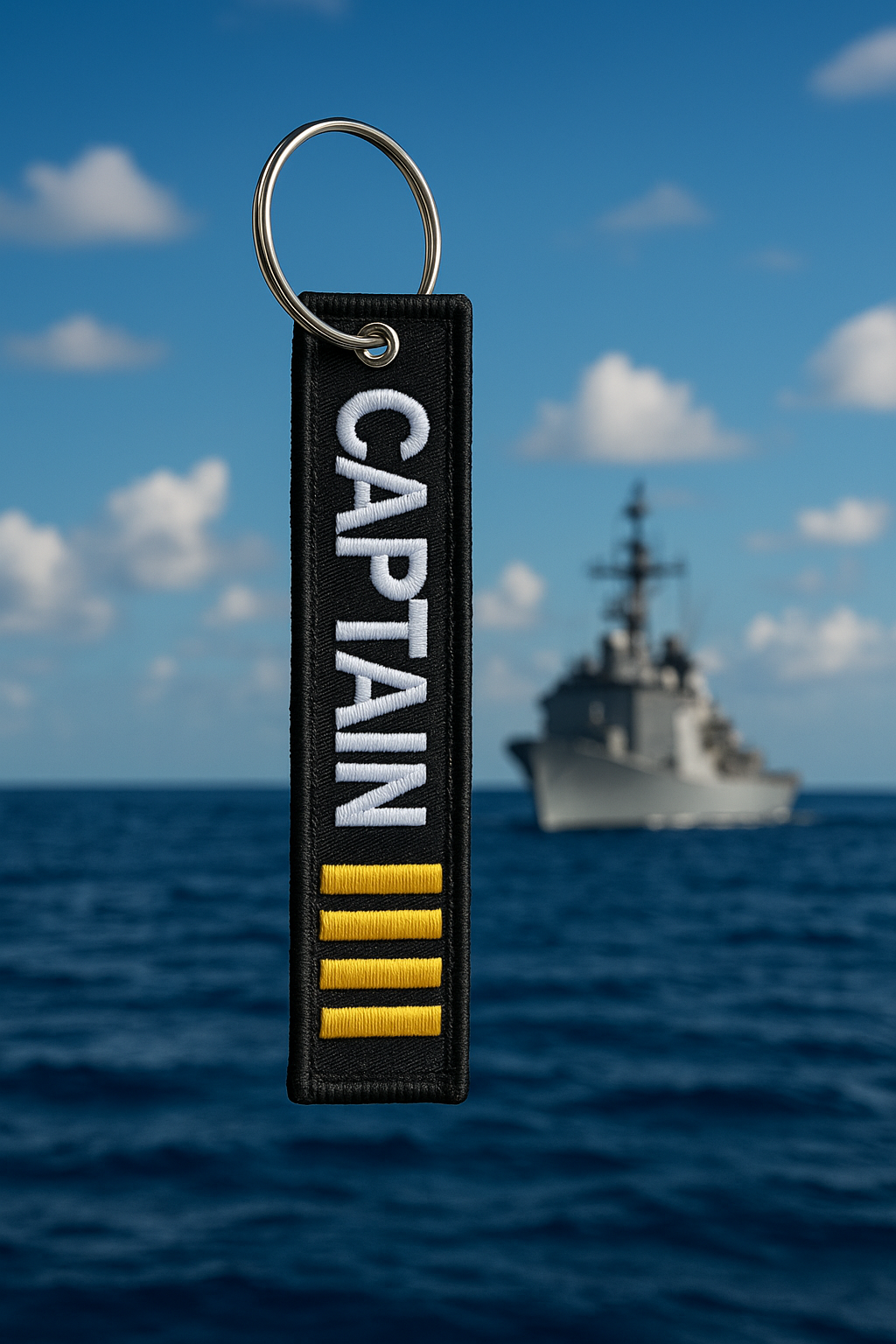 Captain Rank Stripe Key Chain