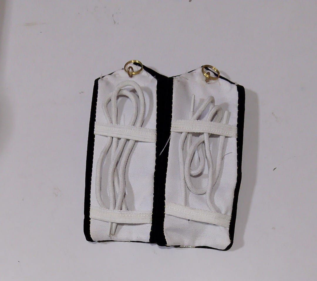 DECK CADET SILVER STRIPES HARD EPAULETTES