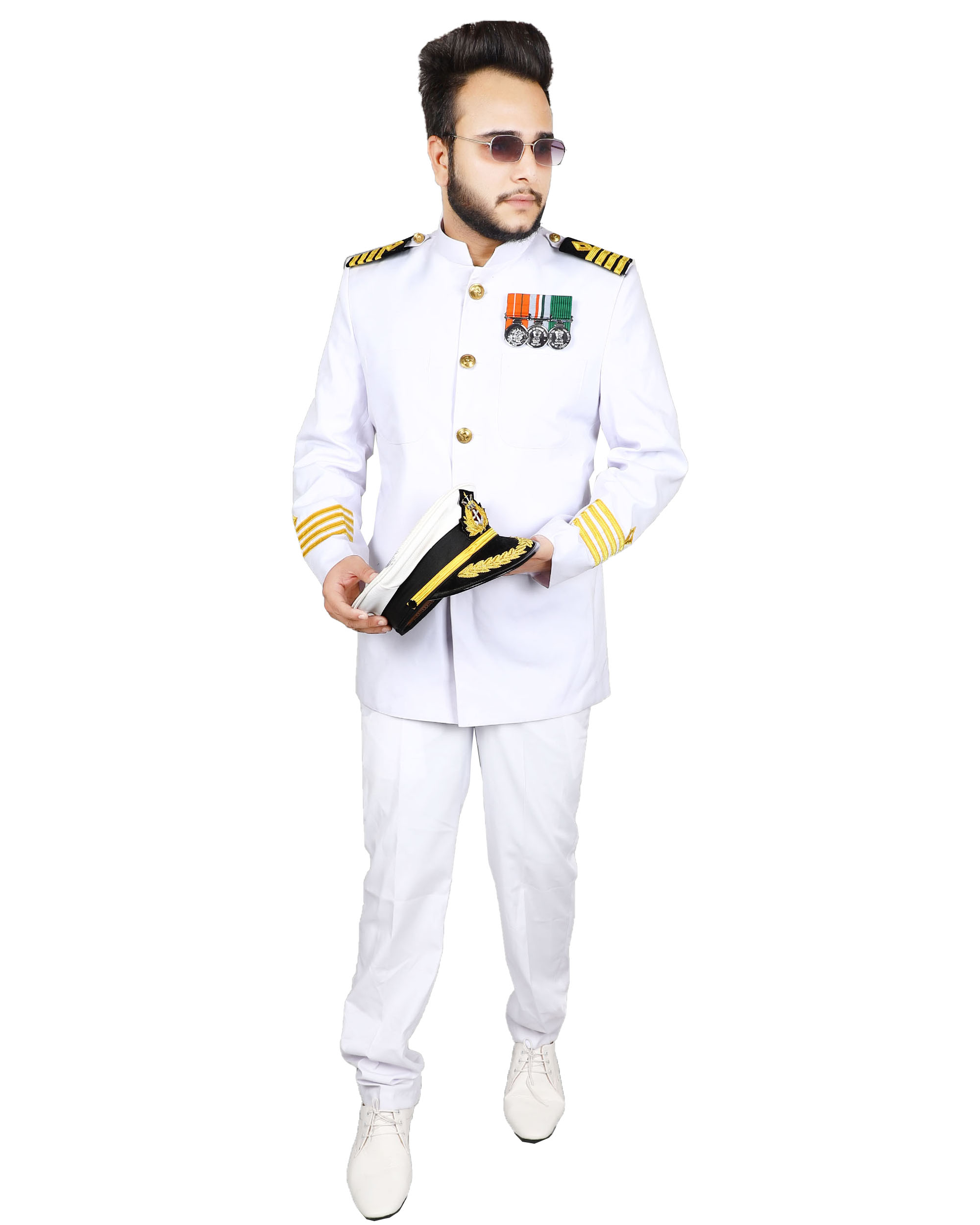 Indian Navy White Coat And Blazer