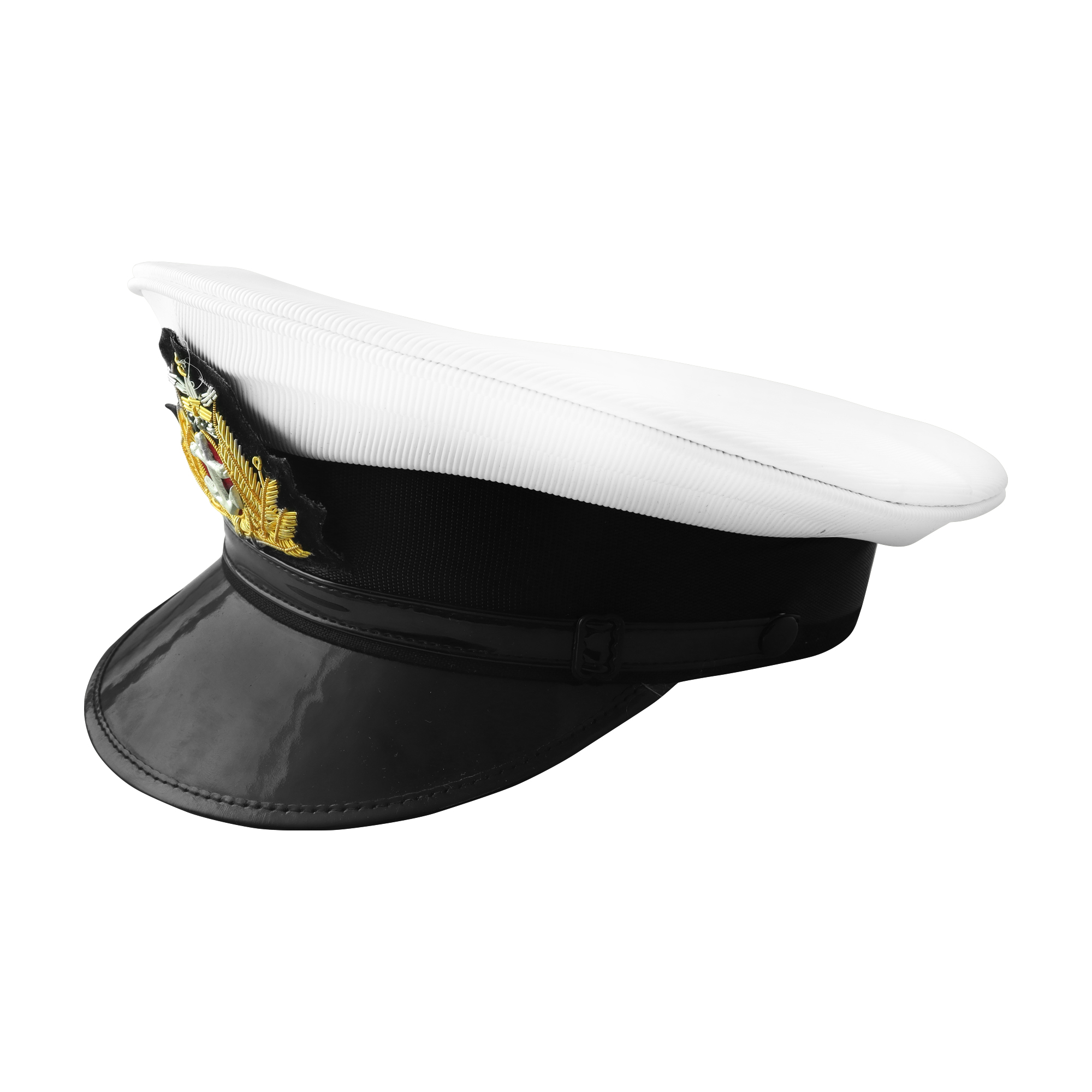 White Officer Peak Cap