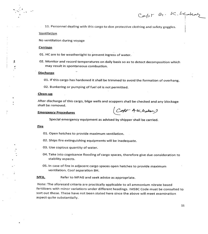Cargo Notes