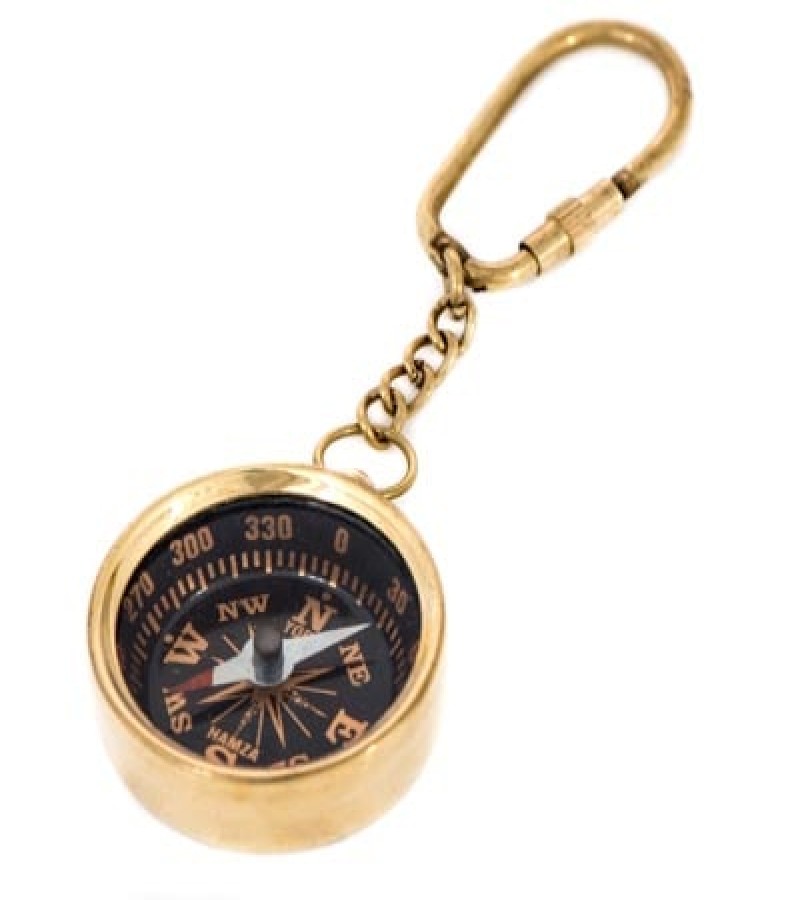 Compass Key Ring