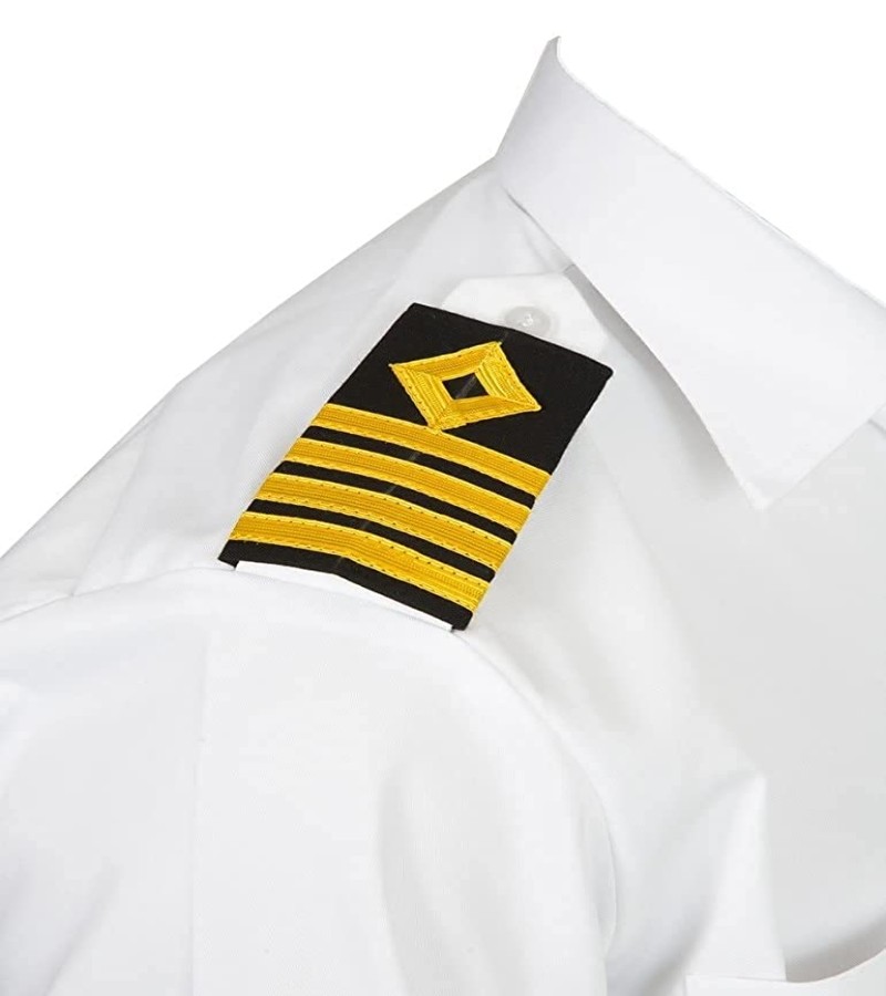 White Uniform Full Shirt With Both Side Pocket Flaps