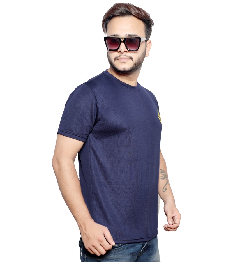 Round Neck T Shirt With Ship Logo