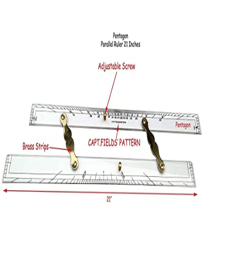 Navigation Parallel Ruler 55 cm ,Capt Field Pattern