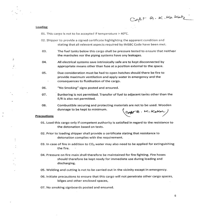 Cargo Notes