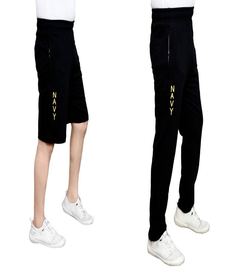 Combo (Shorts & Lower) Black Color