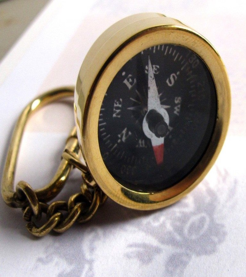Compass Key Ring