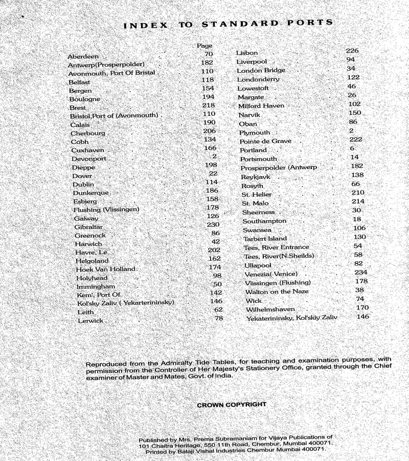 Tide Tables 1992 (Volume 1,2 & 3)