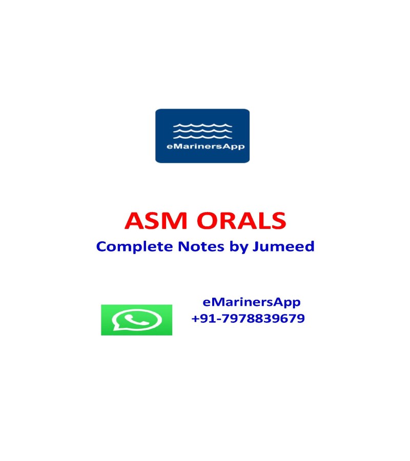 Complete Notes by Jumeed ASM ORALS NOTES (04)