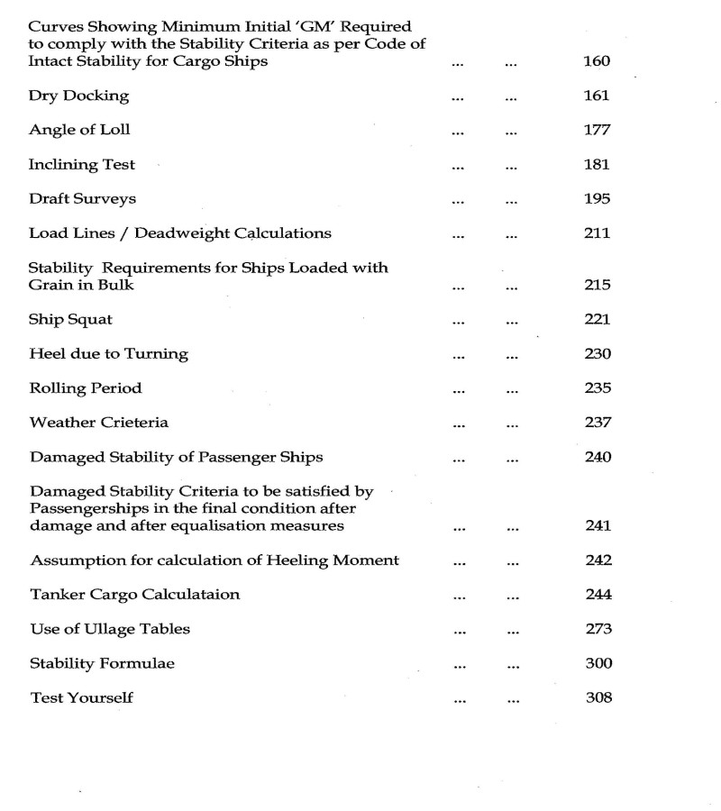 HINDSHIP - Stability, Trim and Cargo Calculations on M. V. 
