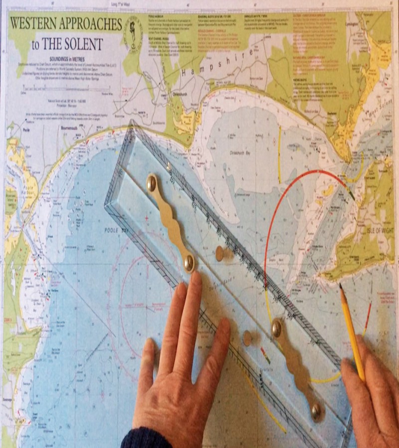 Navigation Parallel Ruler 55 cm ,Capt Field Pattern