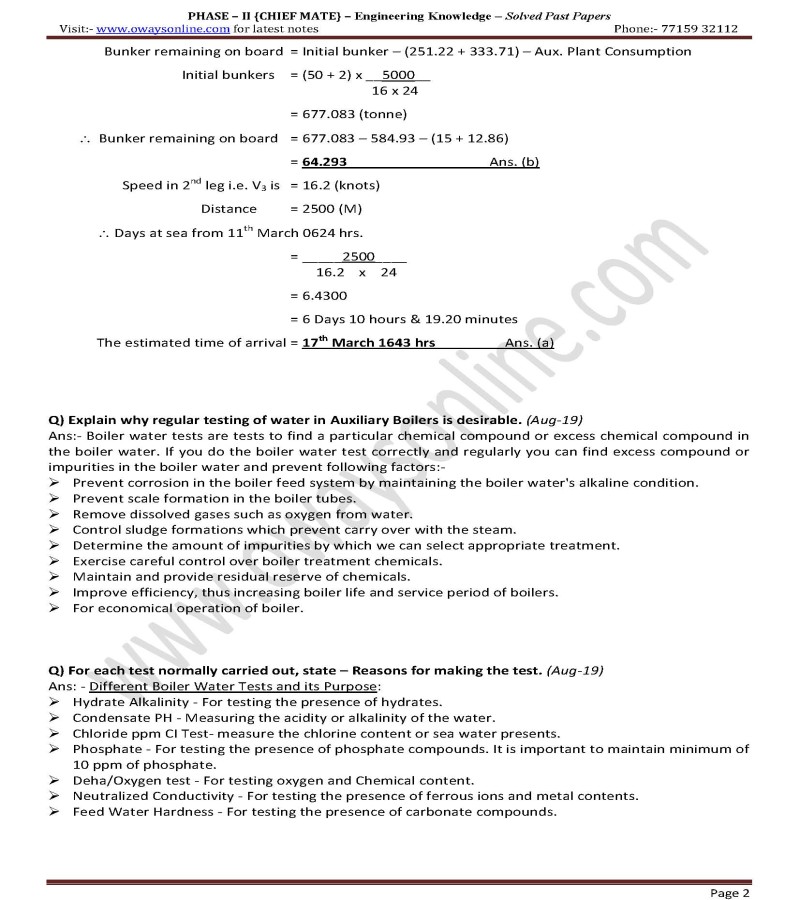 Engineering Knowledge MMD Past Papers Solved Phase 2