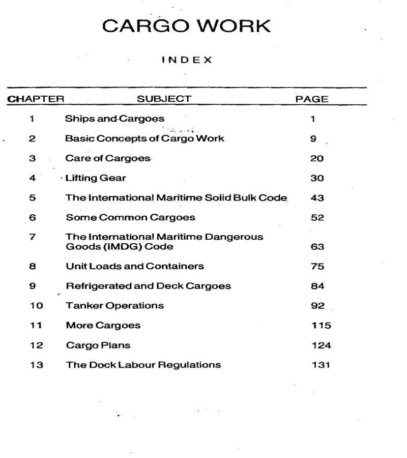 Cargo Work For Ship's Officers