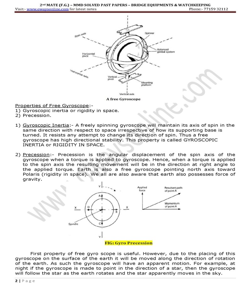 BRIDGE WATCHKEEPING & EMERGENCIES