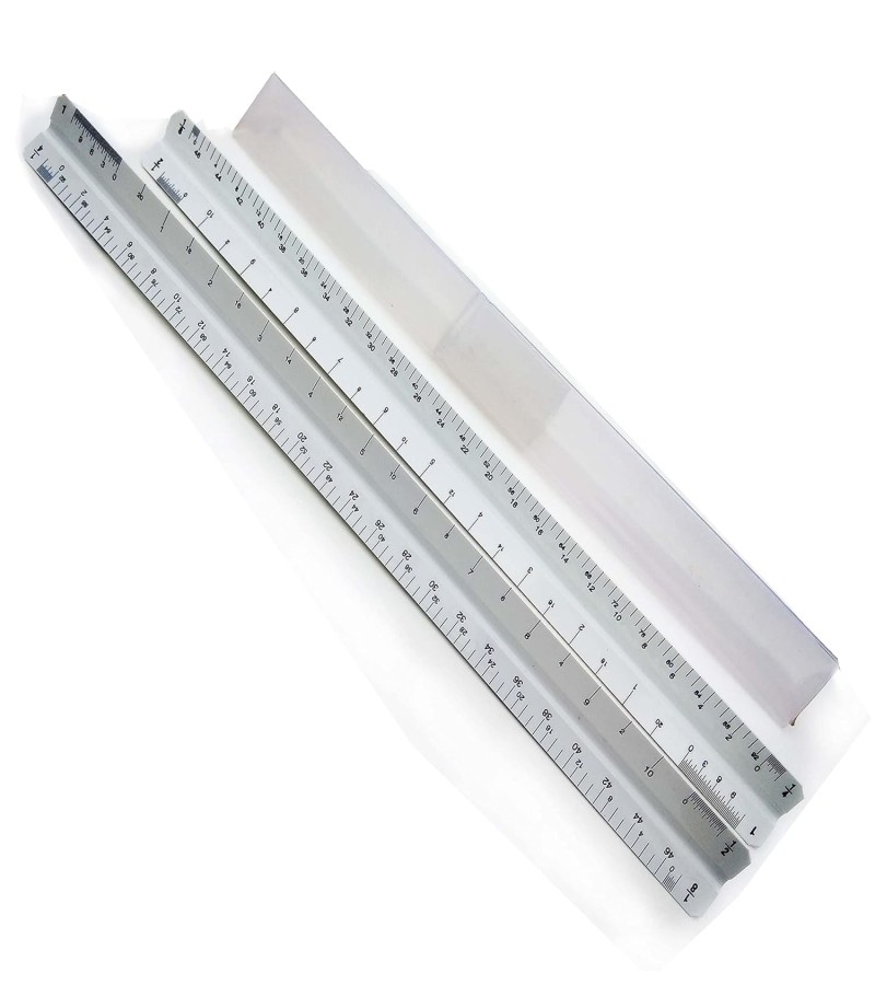 12-inch Triangle Scale Ruler