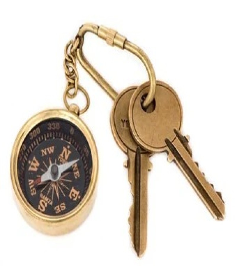 Compass Key Ring