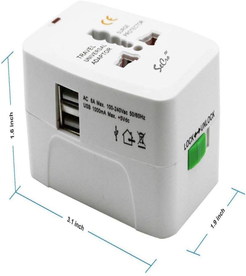 Universal Travel Adaptor With USB