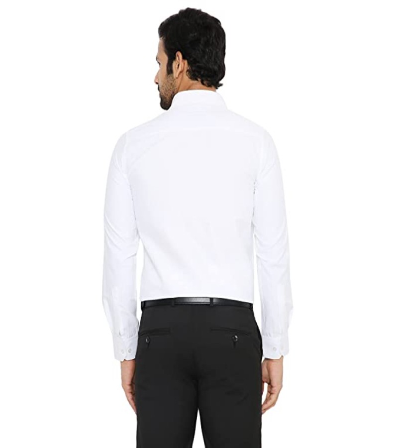 White Uniform Full Shirt With Both Side Pocket Flaps