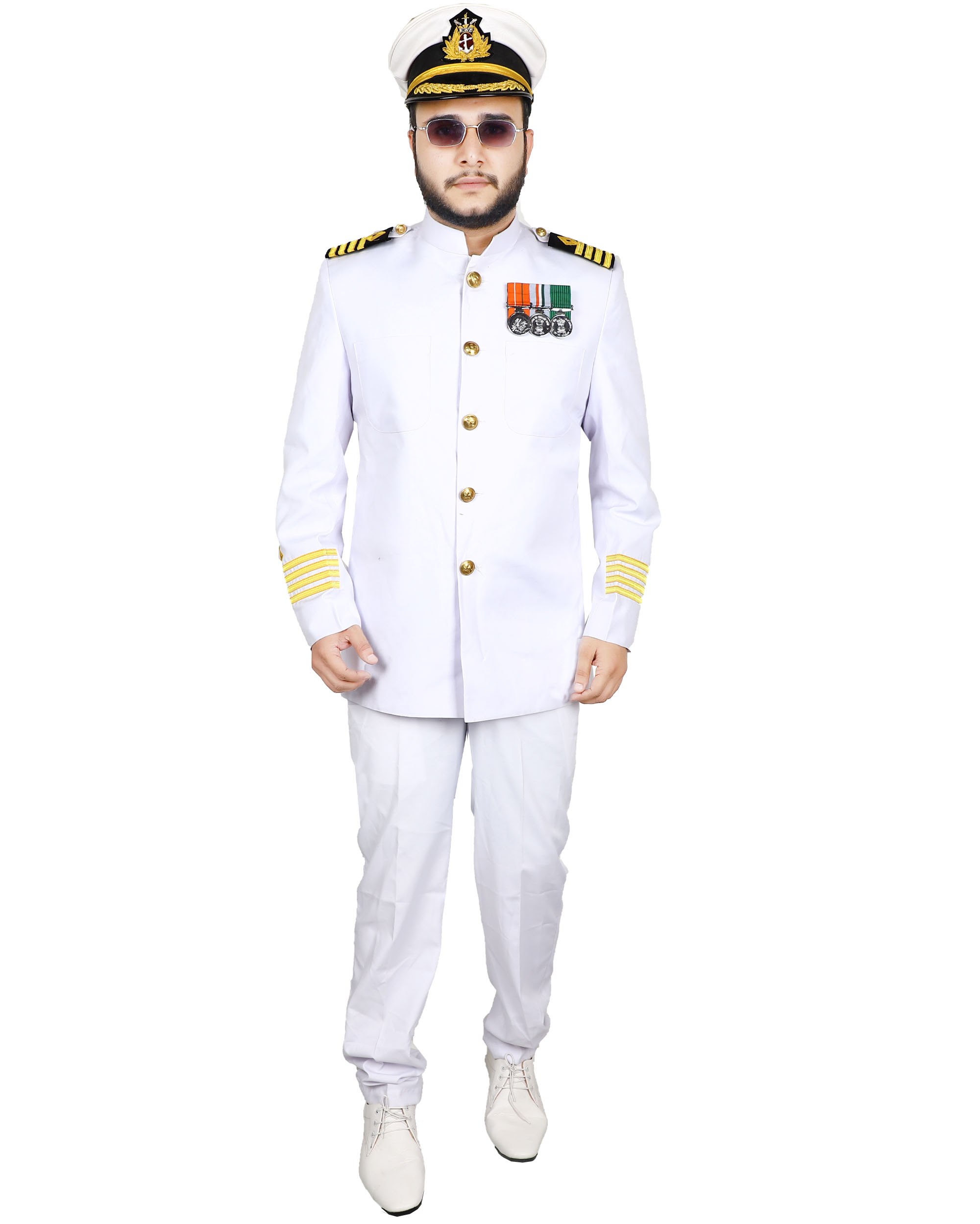 Indian Navy White Coat And Blazer