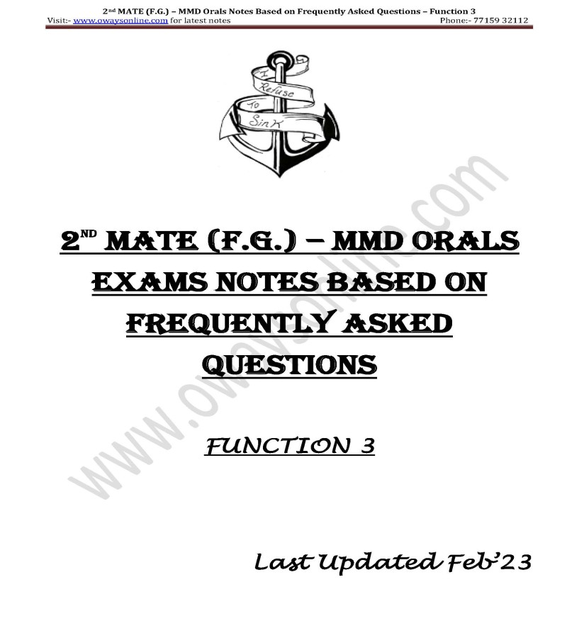 MMD EXAMS SOLVED PAST QUESTION PAPER FUNCTION 03