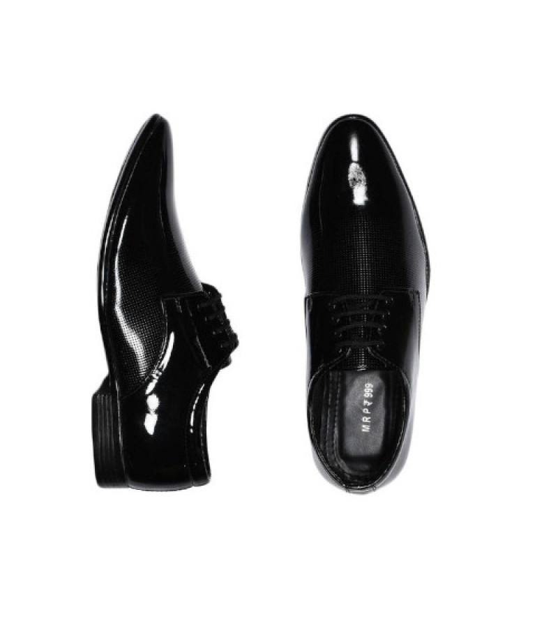 Antire Formal Black Shoe Derby Shining