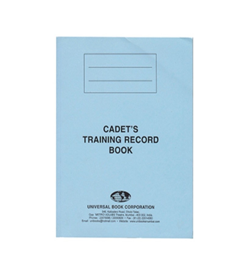 Cadet's traning record book