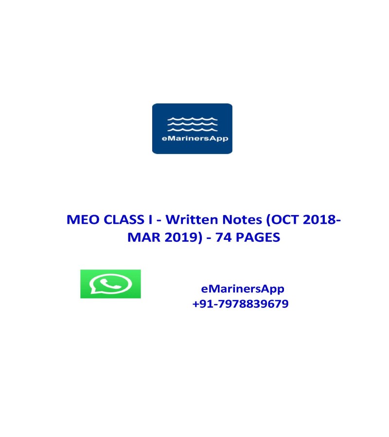 MEO CLASS 1 Written Notes OCT 2018 to MAR 2019 (05)