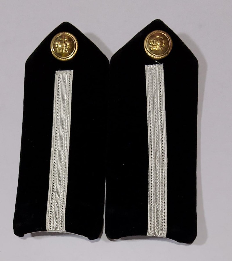 DECK CADET SILVER STRIPES HARD EPAULETTES