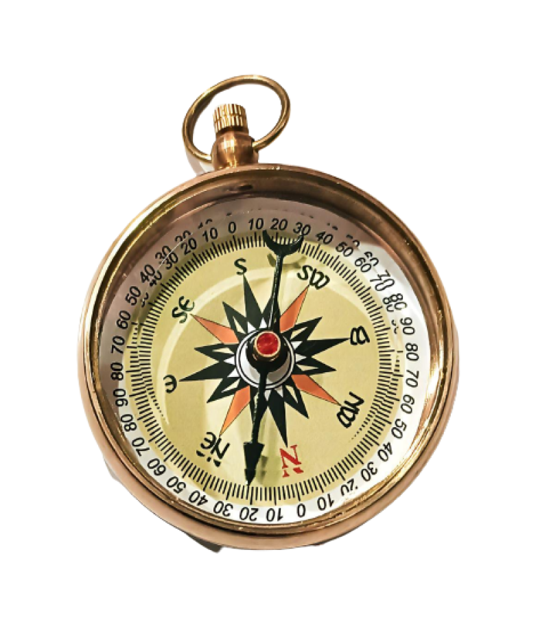 Brass Compass 2 Inch